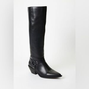 Black Leather Women's Boots